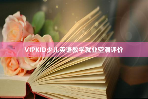 VIPKID少儿英语教学就业空洞评价